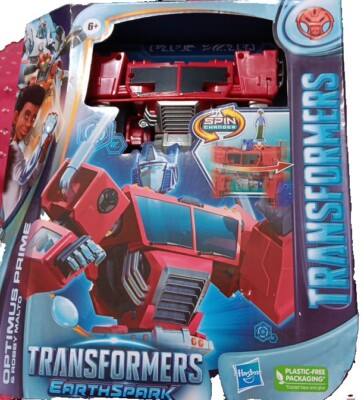 Transformers Earth Spark Optimus Prime and Robby Malto