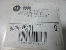 NEW ALLEN BRADLEY AB PUSH BUTTON FLIP LEVER 800H-WK4D1 SER C