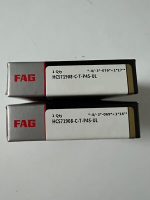 Genuine HCS71908-C-T-P4S-UL FAG S71908 CDGA/P4A SKF 7908C TR V1V ON P3 NSK
