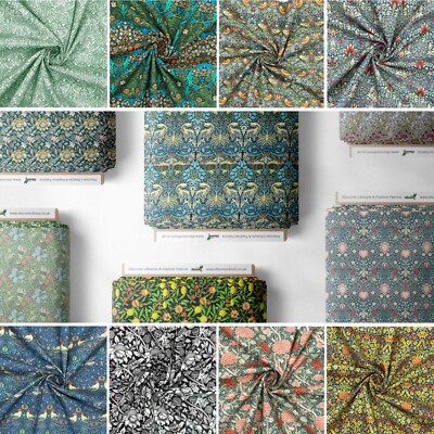 100 % Baumwolle Perkal William Morris klassisch Kinder Handwerk Kleid Nähen Stoff | FQ