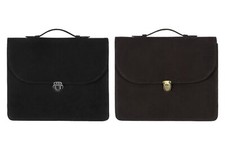 Men's Genuine Soft Leather Briefcase Laptop Bag Durable Business Office Work Bag