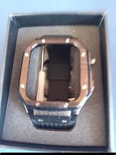 Black Watch Band For Apple Watch. New - Open Box. Band Is Rubber With Decorative