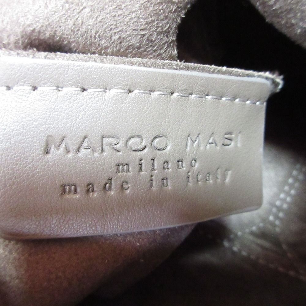 Marco Masi Python Pattern Drawstring Bag Beige La… - image 8