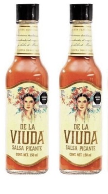 De la Viuda Salsa Picante Mexican Hot Sauce 5oz 2 Pk