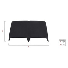 Duraflex Dual Ram Air Style Fiberglass Hood Scoop Unpainted