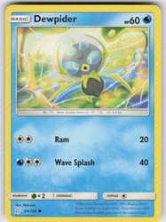 Dewpider 64/236 Cosmic Eclipse Common Pokemon Card