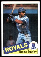 Darryl Motley 1985 Topps #561 Royals MLB READ FREE SHIPPING AutographDen