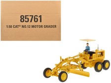 Diecast Masters 85761 1/50 CAT Caterpillar No.12 Motor Grader Yellow