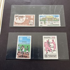 NIGERIA 1983 MNH COMMONWEALTH DAY WORLD SATELLITE OIL EXPLORATION ATHLETICS