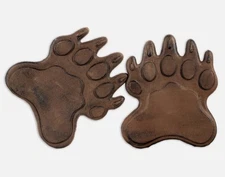 2 Wilderness Wonders Bear Paws Stepping Stones Rustic Brown Sunset Vista Designs