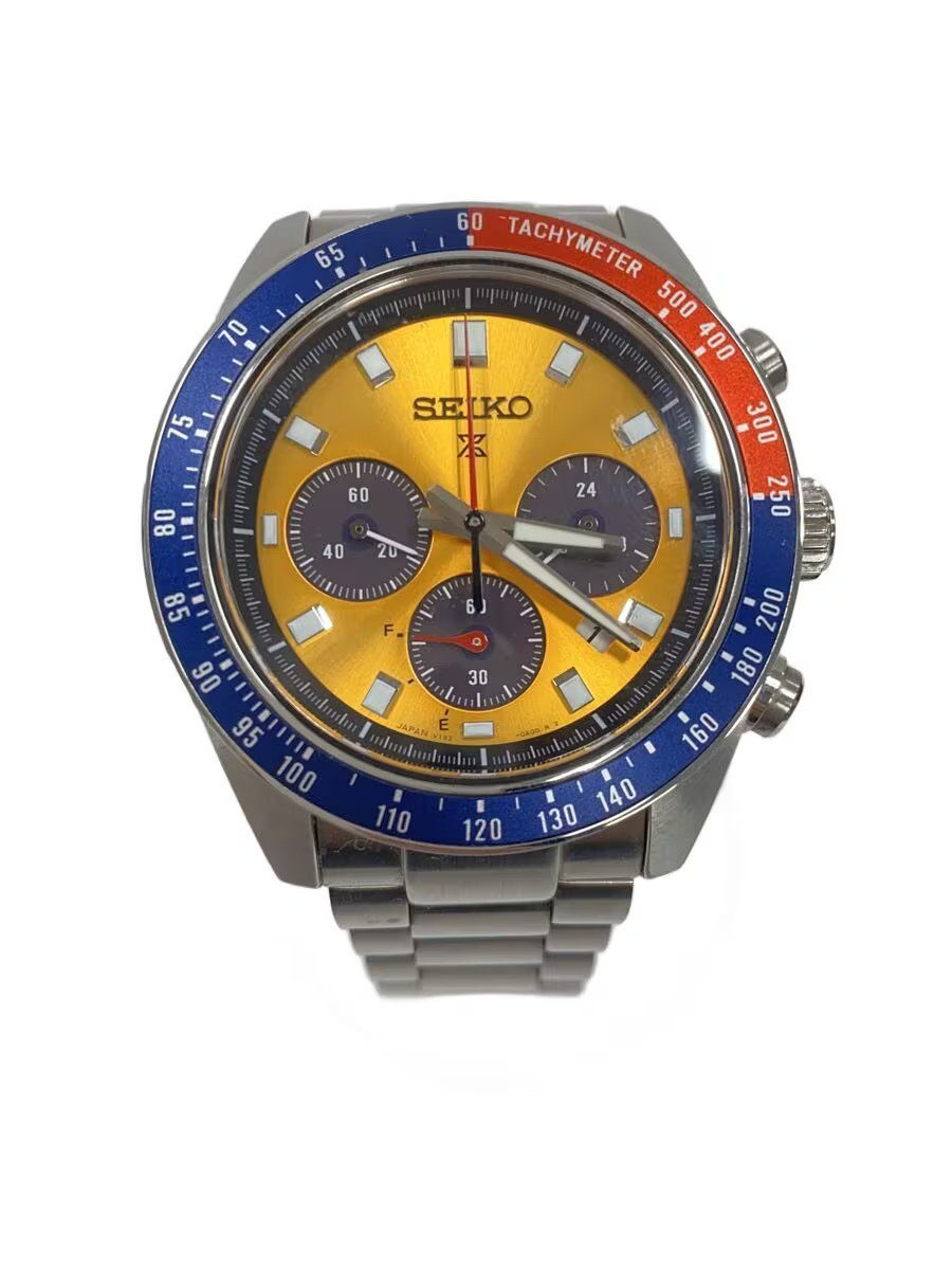 SEIKO PROSPEX/Solar Wristwatch/Analog/Stainless/ORN/SLV/V192 0AH0//