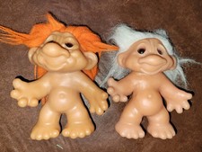 Thomas Dam Design Big Nose Playmate Couple, Boy And Girl Trolls