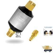 Air Compressor Water Oil Separator Filter for paint spray gun, 1/4 inch NPT M...