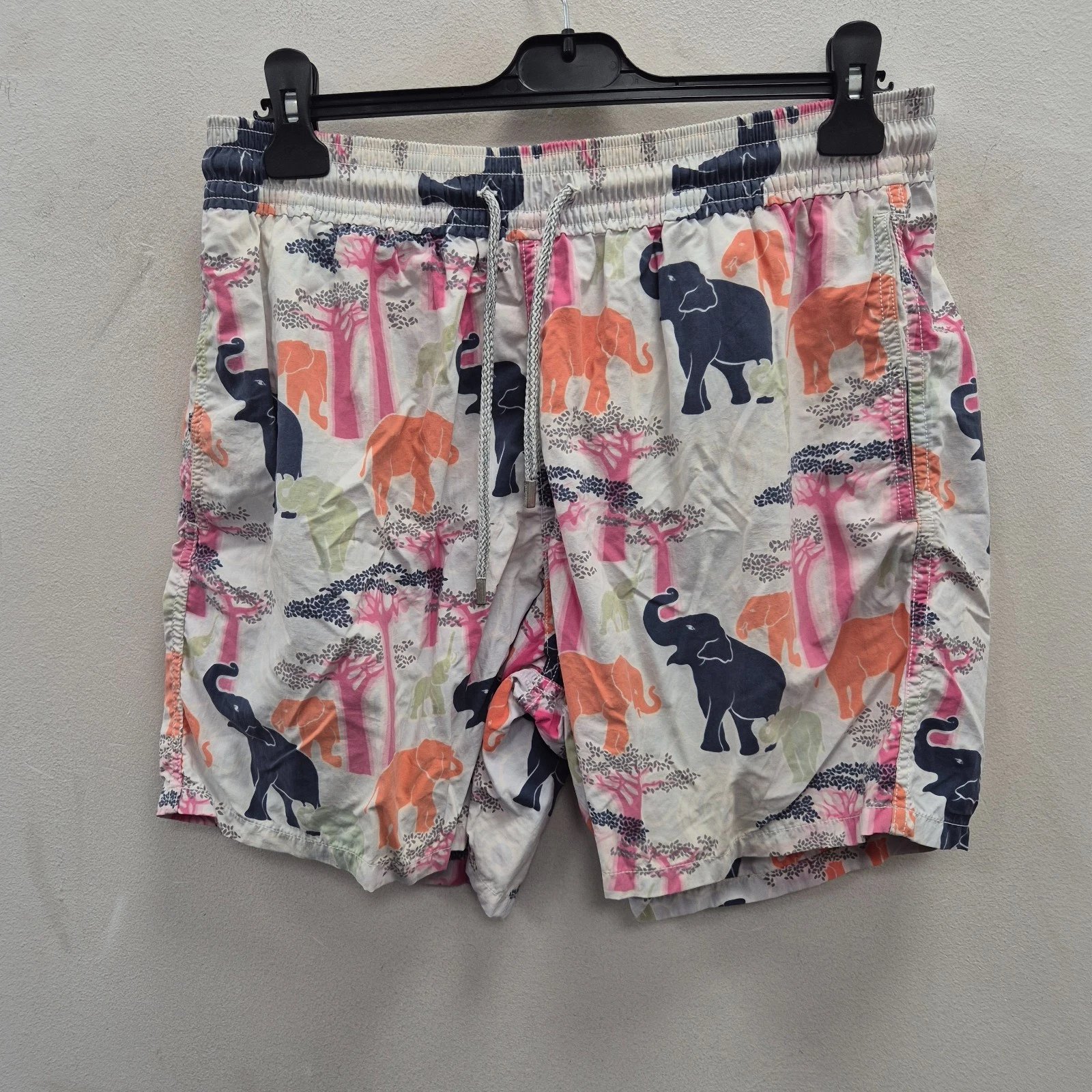 Vilebrequin Moorea Elephant Baobab Tree Print Quick Dry Swim Trunks Shorts Large