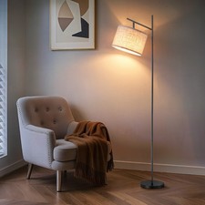 EDISHINE 64.7" Arc Floor Lamp for Living Room, Minimalist Tall Standing Lamp
