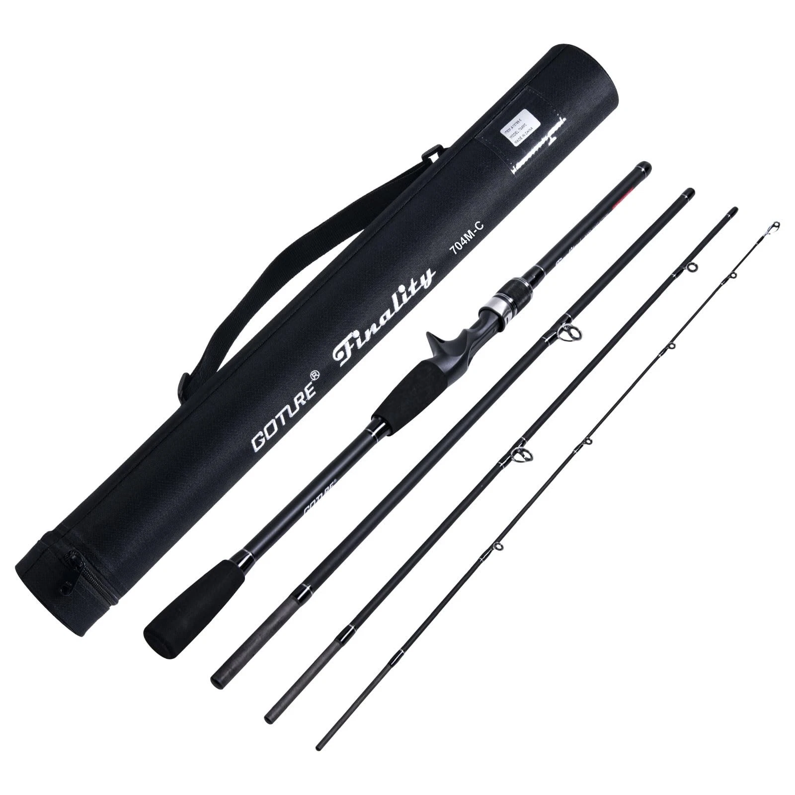 Goture 4-Piece Carbon Fiber Casting Fishing Rod w/ Case - Travel Spinning Pole
Opens in a new window