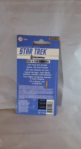 Portachiavi parlante Star Trek Kirk, Spock McCoy Trekkie regalo NUOVO accessorio borsa - Foto 2 di 4