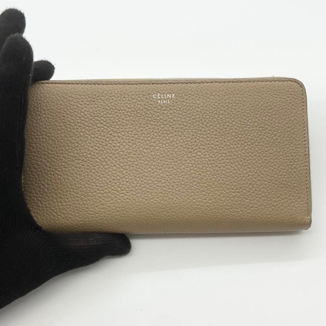 CELINE Multi-Function Long Wallet Zipper Round Ve… - image 2