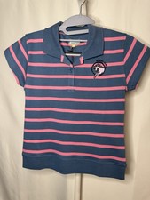 NEW Harry Hall Crestwood Striped Boys Girls Polo Top T-Shirt Horses Equestrian