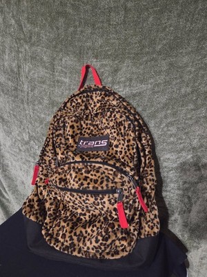 Jansport Rare / Vintage Leopard print design backpack.