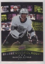 2021-22 Allure Control Room Green Rainbow Achievement 53/99 Quinton Byfield 13j9