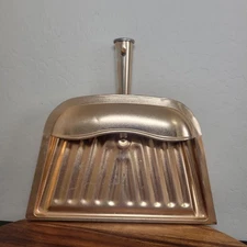 Vintage JV Reed Metal Dustpan Copper Color Only Metal Made in USA