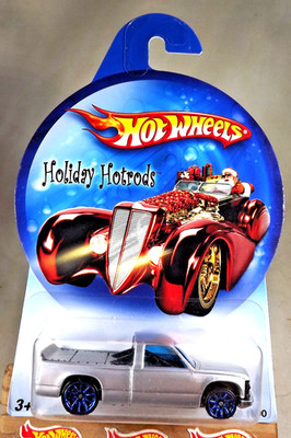 2007 Hot Wheels Holiday Hot Rods Chevy 1500  Spectraflame Silver w/Blue 10 Spoke