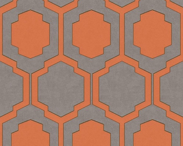 A.S. CréAtion Vliestapete Pop Style Geometrische Tapete 10,05 M X 0,53 M Grau-image