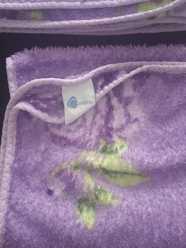 5-teiligels flauschige leichte QVC Badizio-Set (Bad), lila und gemustert, TOP! - Bild 3 von 5