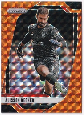 Panini Prizm Premier League 2024-25 Alisson Becker Orange Mosaic