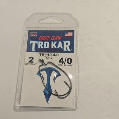 Eagle Claw TroKar Magworm TK110 4/0 Hooks 2 Pack