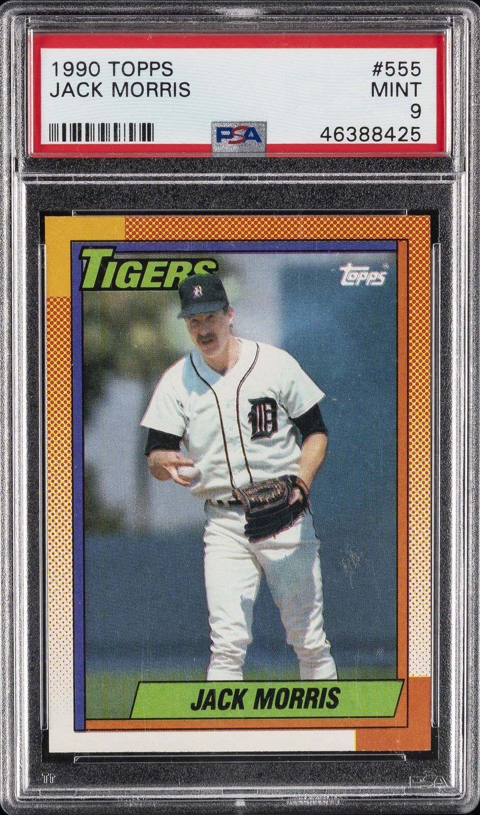 1990 TOPPS #555 JACK MORRIS PSA 9