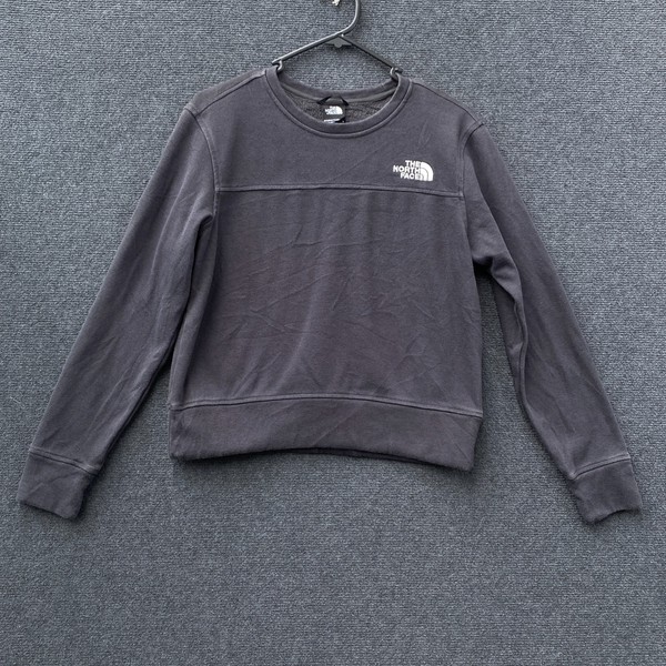 The North Face Everyday Fleece Womens Small Crew Neck Sweatshirt Grey Lined