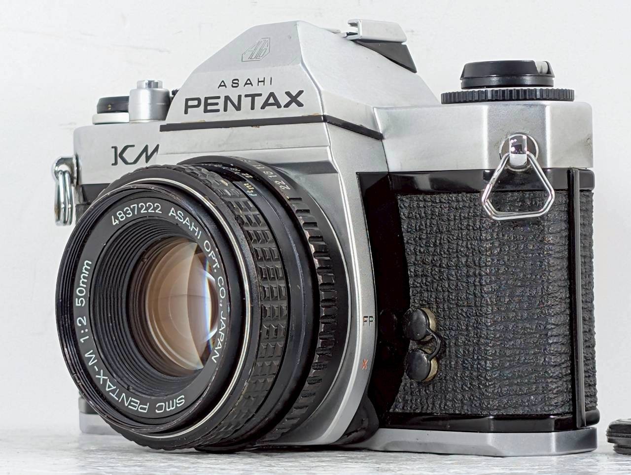 [Exc+5] PENTAX KM 35mm SLR Film Camera + smc PENTAX-M 50mm f/2 Lens from JAPAN