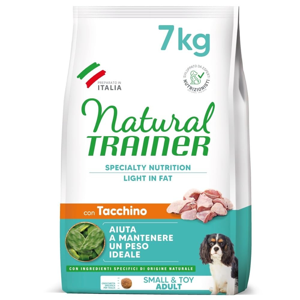 Natural Trainer Ideal Weight Small & Toy: Crocchette Light Cani Piccoli