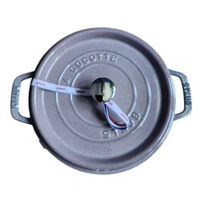 Staub Cast Iron 4 Qt Round Dutch Oven Cherry Blossom Color