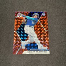 2021 Panini Mosaic - Rookie Taylor Trammell #282 Red Mosaic Prizm (RC)