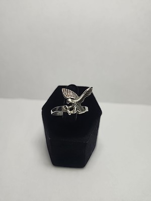 Sterling Silber Ring Fliegender Adler Größe 10 Unisex