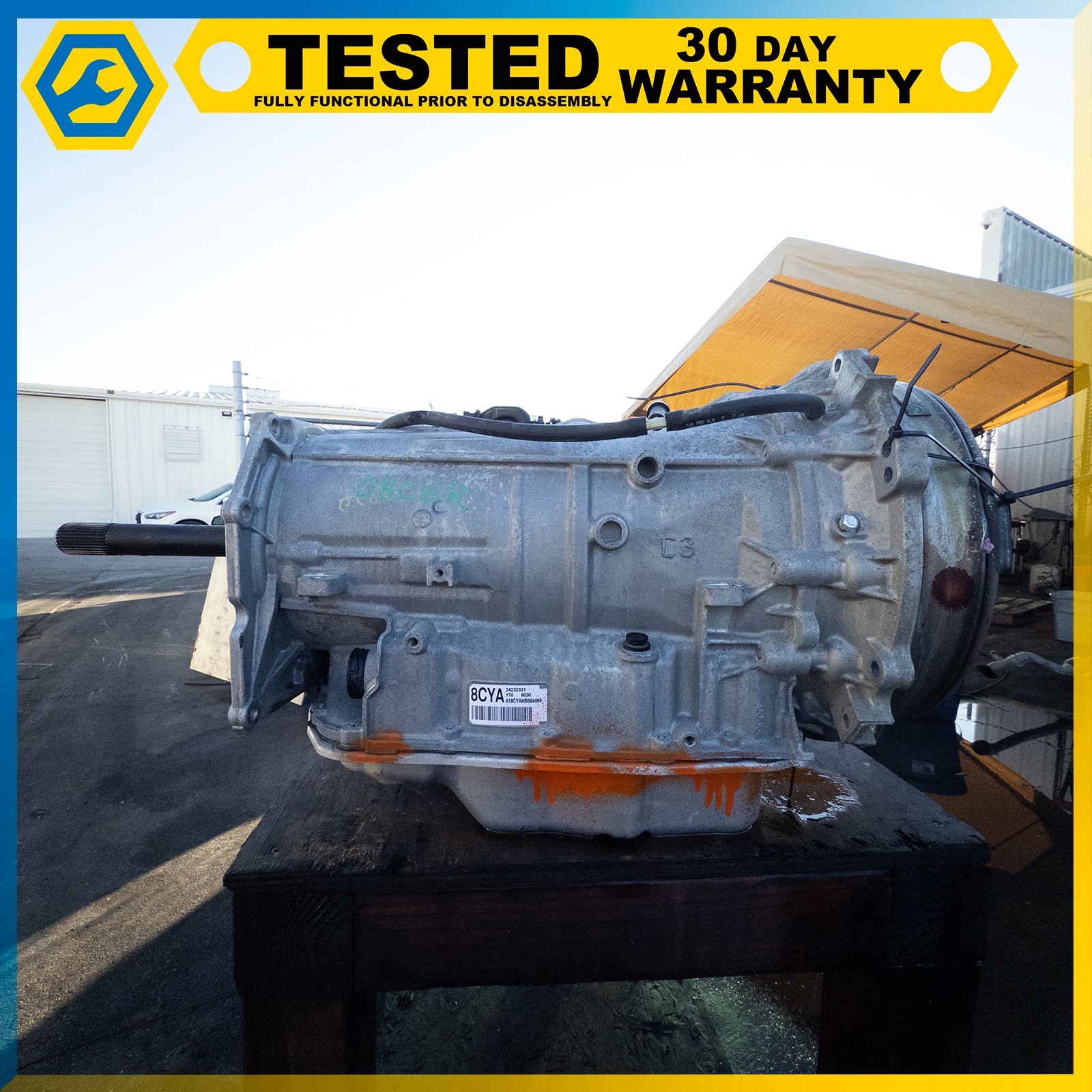05-13 CORVETTE C6 6.2L V8 6 SPEED AUTOMATIC TRANSMISSION ASSEMBLY 76K MILES OEM