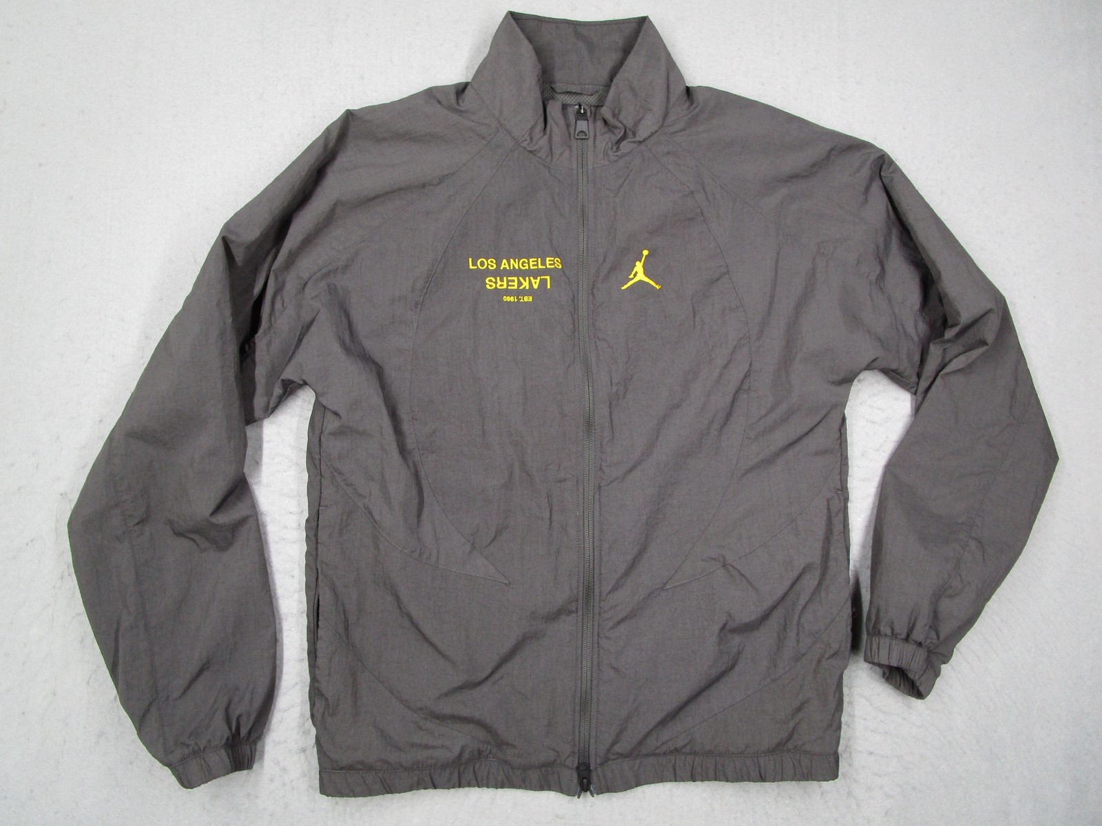 SACAI X NIKE Giacca Los Angeles Lakers uomo grigio medio NBA basket Jordan Jumpman nylon
