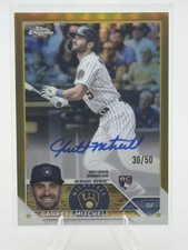 2023 Topps Chrome Update Series - Autographs Garrett Mitchell #RA-GM Gold...