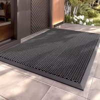 FußMatte HaustüR Schmutzfangmatte Wetterfest Rutschfest 3D Wabenstruktur 60X40Cm