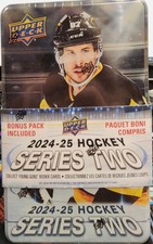 2024-25 Upper Deck Series 2 Hockey Tin Macklin Celebrini / Matvei Michkov YG