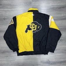 Vintage Starter Colorado University Buffalos Puffer Jacket XL RARE MENS BLACK