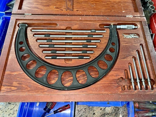 Brown And Sharpe Micrometer 6-12 With Standards
