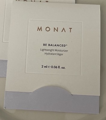 Monat Be Balanced Lightweight Moisturizer 2ml Brand New