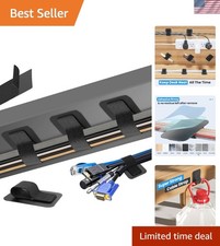 Cable Management Under Desk - Compact, Reusable, High-Capacity Organizer