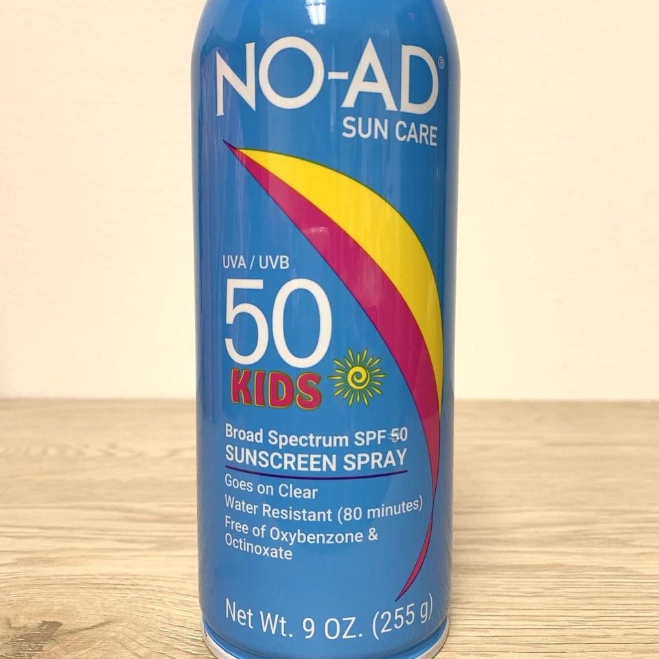 Spray protector solar de amplio espectro para niños No-Ad FPS 50 UVA/UVB 9 oz caduca 26/03 Foto 3 de 4