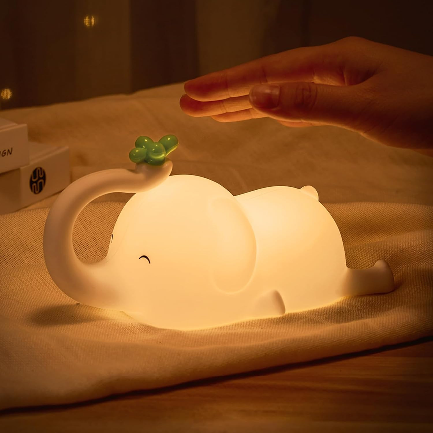 Luce Notturna LED Bambini Silicone 1200mAh | Ricaricabile USB Touch