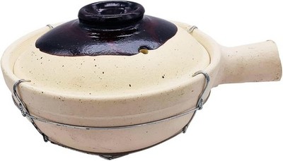 Tontopf irdener Topf für Tontopf Reis und Eintöpfe 22 cm chinesisch einzeln